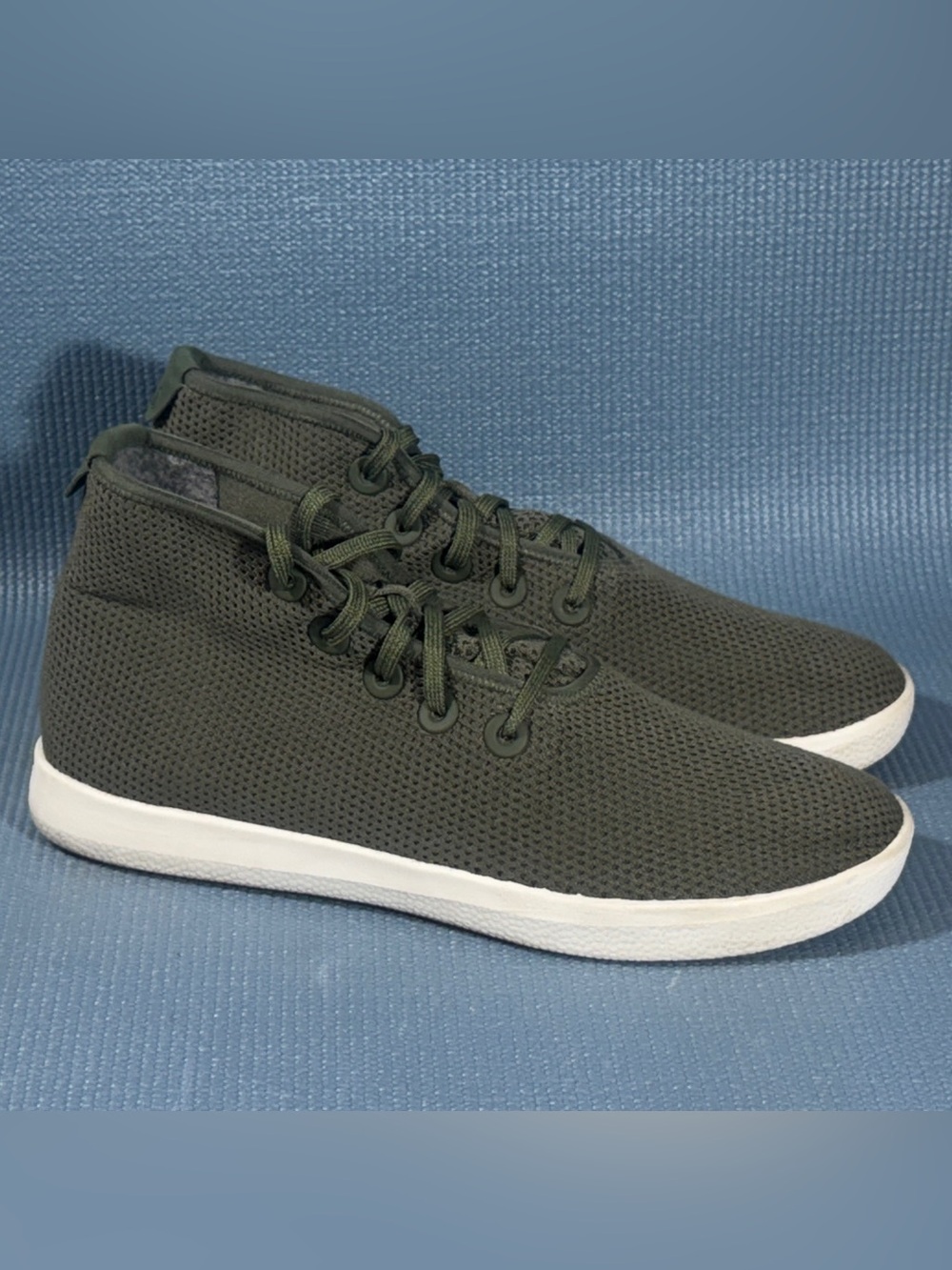 Allbirds Men’s Tree Topper High Top Sneakers Green/White Size 11